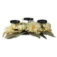 thumbnail image 2 of Northlight Dahlia and Pumpkin Fall Harvest Candle Holder Centerpiece - 21", 2 of 6