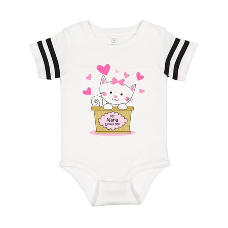 

Inktastic Kitty Nana Loves Me Gift Baby Girl Bodysuit