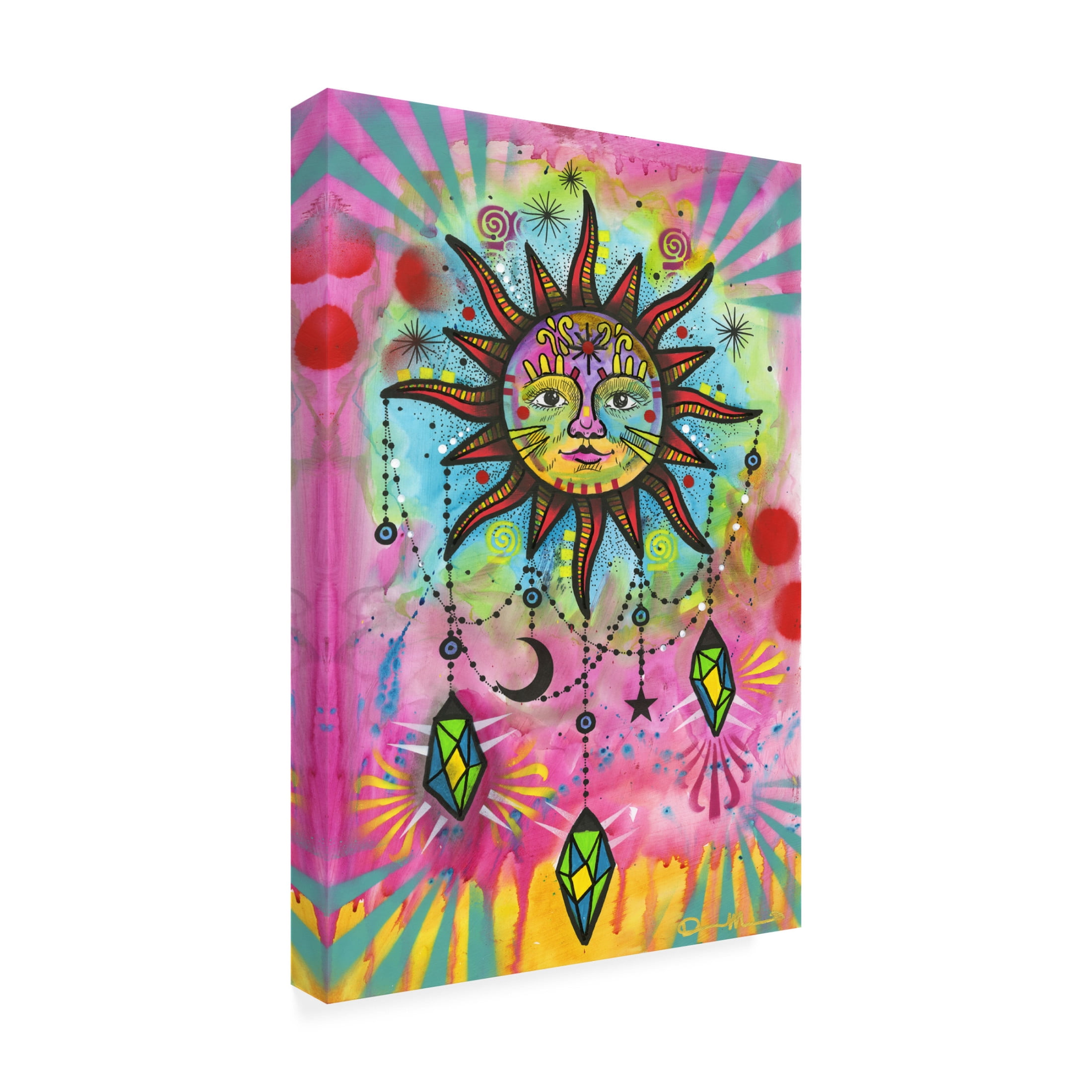 Canvas Wall Art - Dean Russo 'Cosmic Balance 4' Wall Art for Living Room, Bedroom, or Office Décor by Trademark Fine Art - 12 x 19 Inches