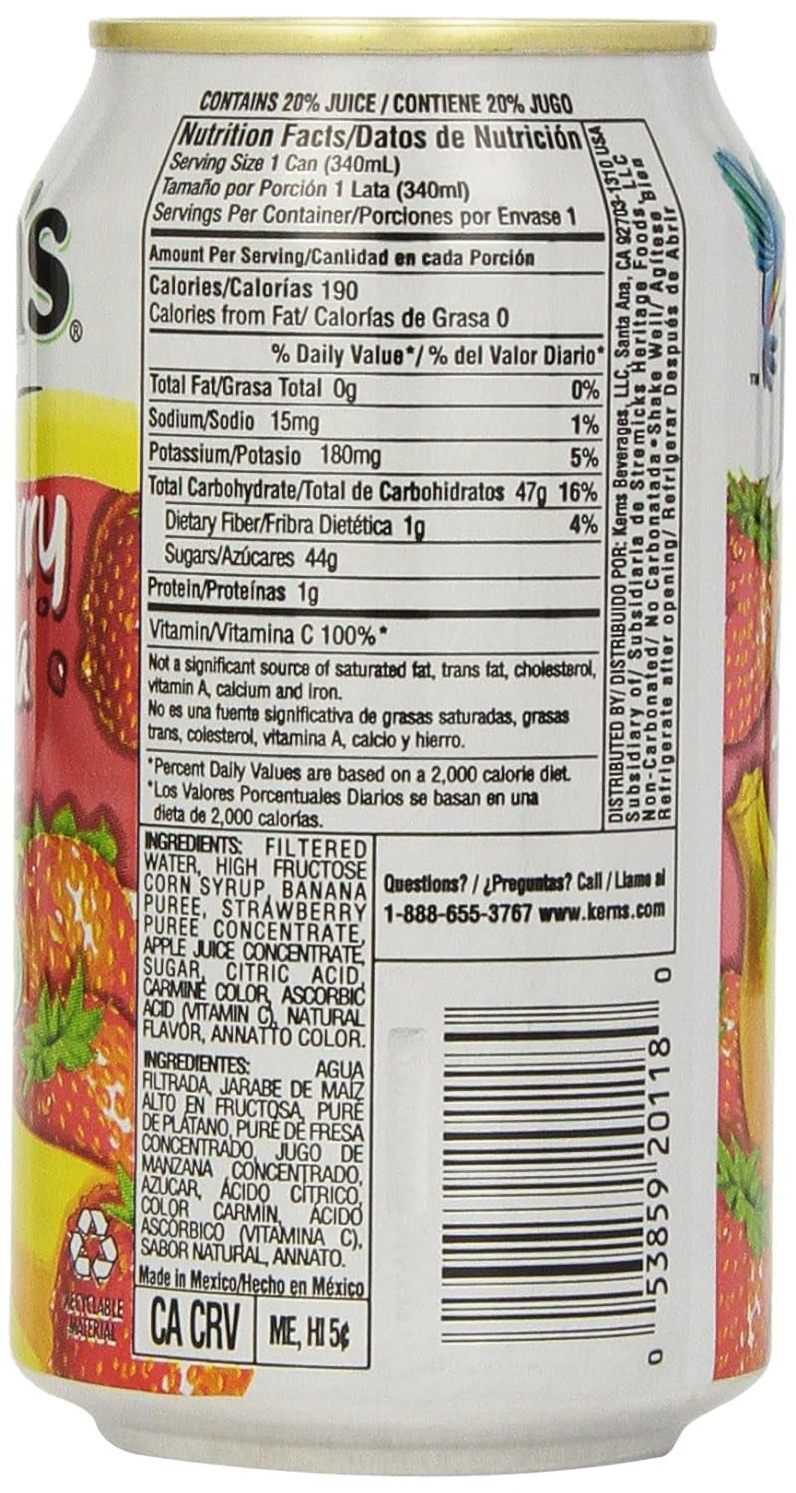 Kern’s Strawberry Banana Juice Nectar, 11.5 fl oz
