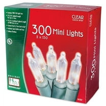 Holiday Wonderland 48150-88A 300 Count Clear Miniature Christmas Light Sets - Quantity of 3