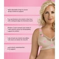 thumbnail image 5 of Exquisite Form 5100535 Fully® Cotton Soft Cup Wireless Full-Coverage Bra with Back Closure & Lace, 5 of 7