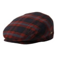 thumbnail image 2 of Men's Plaid Herringbone Wool Tweed Newsboy Ivy Cap Gatsby Golf Flat Hat, 2 of 17