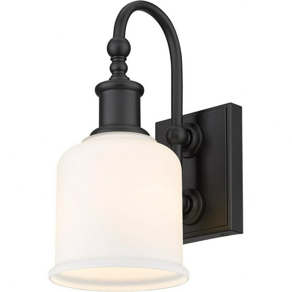 1 Light Wall Sconce in Transitional Style-12.25 inches Tall and 5.5 inches Wide-Matte Black Finish Bailey Street Home 372-Bel-4652164