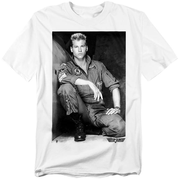 Top Gun Fresh Ice Unisex Adult T Shirt for Men and Women, White, Large