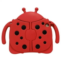 ELEHOLD Cute Kids Case for iPad mini 5/ mini 4 iPad 7.9 inch Case Beetle Wings Design Handle Grip Kickstand Function Shockproof Protective Case for iPad mini 5th Gen/mini 4th Gen,Red