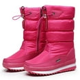 thumbnail image 2 of Xiaoxatg Women's Winter Lined On Boots with Thick Non- Sole for Extreme Cold Weather and Comfortable Outdoor Walking 6 Hot Pink, 2 of 5