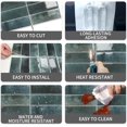 thumbnail image 5 of ABCISI 10 Sheets Subway Tile Peel and Stick Backsplash, 12”×12”Blue Self Adhesive Wall Tiles Stick on Back Splash for Kitchen,Bathroom,Camper, Easy to Clean and Resistant to Water, Oil, Heat, 5 of 21