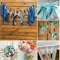 thumbnail image 3 of LAICAIW Solid Color Sky Blue Satin Ribbon, 1 Inches x 25 Yards Fabric Satin Ribbon for Gift Wrapping, Crafts, Hair Bows Making, Wreath, Wedding Party Decoration and Other Sewing Projects, 3 of 7