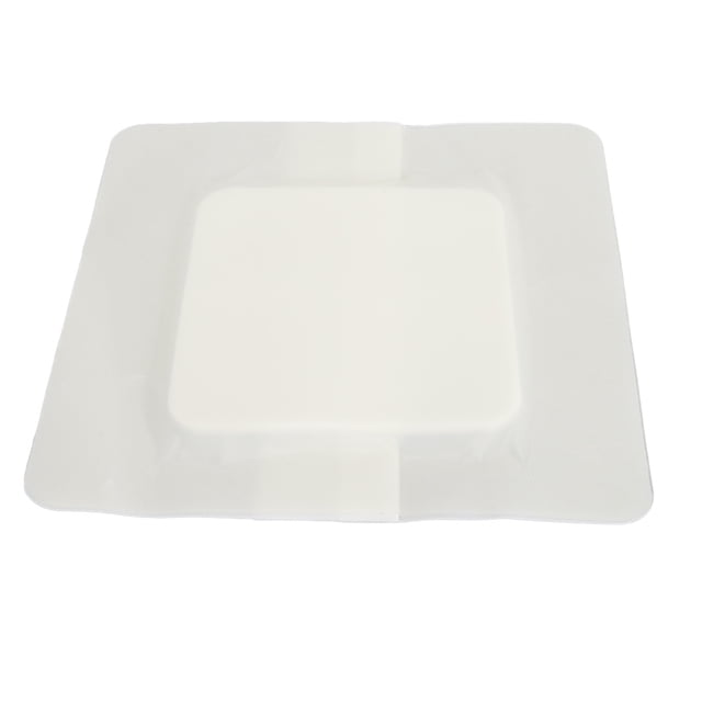 Bordered Adhesive Foam Dressing, Highly Absorbent Painless Removal Pressure Sore Patch Waterproof for Bed Sore Leg Ulcer