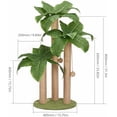 thumbnail image 3 of 31.5Inch Cat Scratching Post,Cat Scratcher Tree with 3 Scratching Poles & 2 Interactive Dangling Balls,Cats Scratching Posts for Indoor Kitten & Adult Cats, 3 of 9