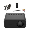 thumbnail image 4 of Mini proyector 1080P Proyector de cine LED Reproductor de video multimedia portátil ajustable, negro, enchufe de EE. UU. Inevent EL002645-03B, 4 of 7