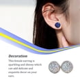 thumbnail image 3 of Qarigey 1 par de pendientes de tuerca de acero inoxidable para mujer, regalos para novias y esposas, joyería decorativa, fiesta de celebración de Ropa, zapatos y accesorios Miscelánea tipo 9 Qarigey AP011021-09, 3 of 6