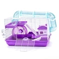 thumbnail image 4 of koolsoo Hamster Cage Interactive Portable Habitat House for Rats Hamsters Guinea Pig Purple, 4 of 7