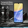 thumbnail image 6 of Innens 3Pcs for Samsung Galaxy A15/A25/A55 5G 6.5inch Screen Protector Tempered Film, Clear, 6 of 15