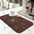 thumbnail image 2 of Fun Coffee Mat 19.5x12in,Coffee Bar Mat for Countertops, Absorbent Hide Stain Anti-Slip Coffee Bar Accessories Fit Under Coffee Machine Mat,Dish Drying Mats for Kitchen, 2 of 7