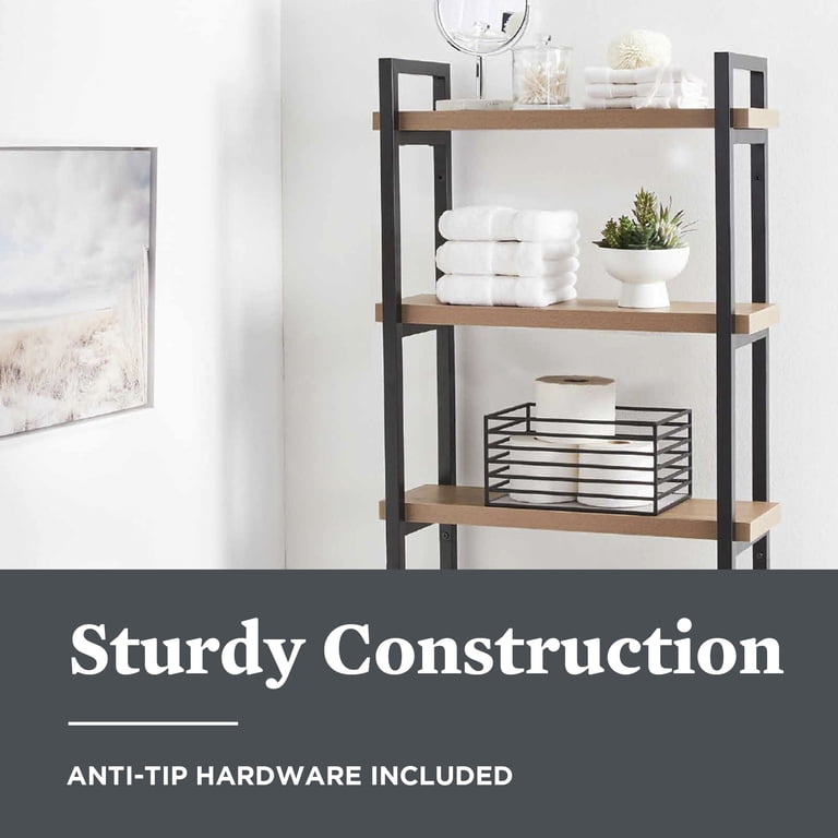Better Homes & Gardens Jace 3-Shelf Over-the-Toilet Storage Shelf photo 3