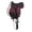 Burgundy, variant on Horse English Western Trail Fleece Padded Adjustable Bareback Saddle Pad Brown 39TS05BR