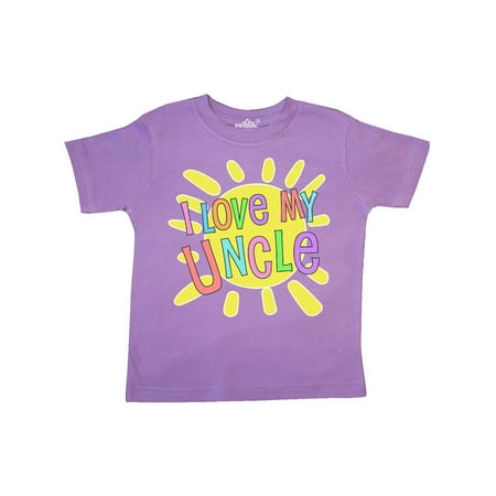 

Inktastic I Love my Uncle- sun and rainbow letters Gift Toddler Boy or Toddler Girl T-Shirt
