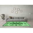 thumbnail image 3 of Ahgly Company Indoor Rectangle Abstract Emerald Green Modern Area Rugs, 7' x 9', 3 of 4