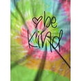 thumbnail image 2 of MORTTIC Women's Tie-Dye "Be Kind" Graphic T-Shirt, Casual Short Sleeve Inspirational Tee for Everyday Wear, 2 of 4