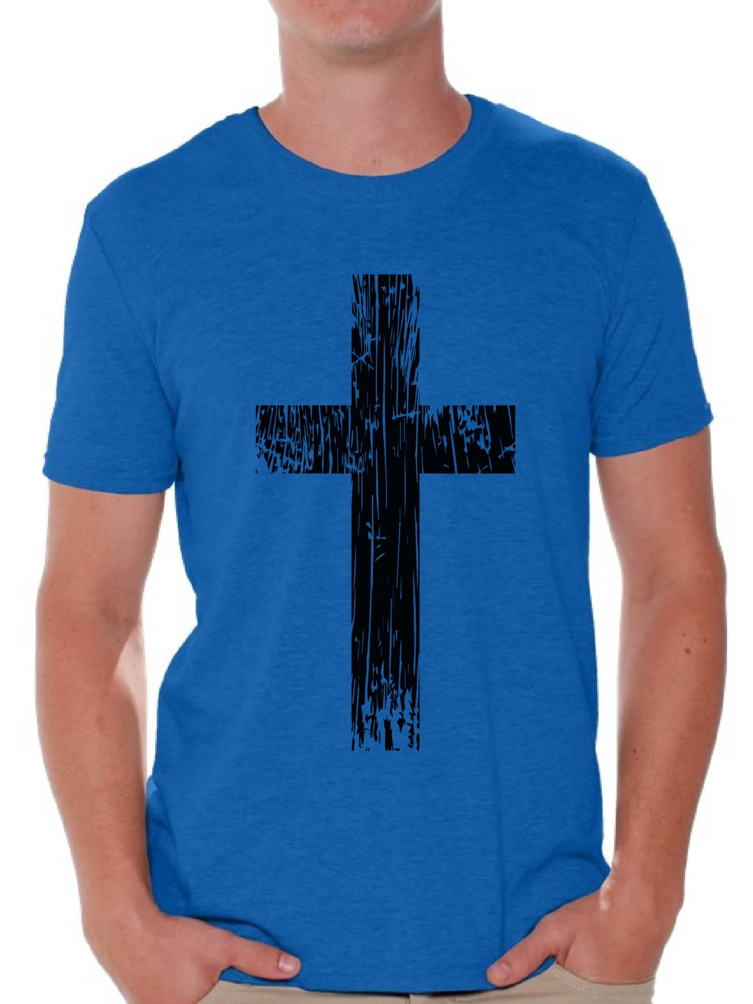 Awkward Styles Black Cross T Shirt for Him Christian Mens Shirts ...
