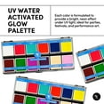 thumbnail image 6 of Narrative Cosmetics UV 12-Color Palette - Water-Activated Neon Glow Makeup for Face & Body - Fluorescent Shades for SFX, Party Makeup, Cosplay & Theatrical Performances, 6 of 9