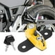 thumbnail image 4 of Gancho de montaje de bloqueo de casco de aleación de aluminio modificado para motocicleta apto para Suzuki V-Strom 250 2017+ (amarillo), 4 of 9