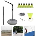 thumbnail image 4 of Dispositivo de entrenamiento de bádminton, accesorios elásticos, herramienta de autoaprendizaje portátil para ejercicio, simulador ajustable elástico - grande B 1 base grande B, 4 of 7
