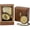 #1 - Brown Antique Trust In The Lord Compass, variant on Handmade Brass Antique Compass with Leather Case – Vintage Finish Functional Pocket Navigation Tool for Travel, Hiking & Gift