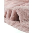 thumbnail image 5 of Women's Cropped Faux Fur Coat Fashion Winter Open Front Jacket Notch Lapel Long Sleeve Fluffy Coat S Dusty Pink, 5 of 7