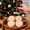 A-Pink, variant on Wooden Cookie Stamp Christmas Reindeer Pattern 0.8" Mini Dough Press for Baking