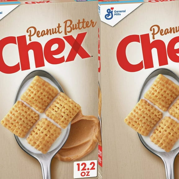 Chex Peanut Butter Gluten-Free Breakfast Cereal - 12.2oz - General Mills pack of 2