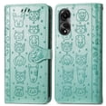 thumbnail image 1 of Funda Cartera FOXDOCK para OPPO A78 4G , Flip PU con Relieve de Gatos y Perros, Tarjetero y Soporte, 1 of 6