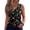 #03Black, variant on Fashion V Neck Sleeveless Blouse for Women Vintage Damask Print Loose Fit Tank Tops for Summer #03Red L