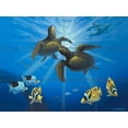 thumbnail image 1 of Tile Mural Bathroom Backsplash - Honu Paradise-JW - by Jeff Wilkie, 1 of 1