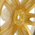 thumbnail image 2 of Roue de voiture de course RC 1/10, moyeu de roue en plastique avec caoutchouc rainuré, accessoire de rechange pour voiture RC, doré, 2 of 4