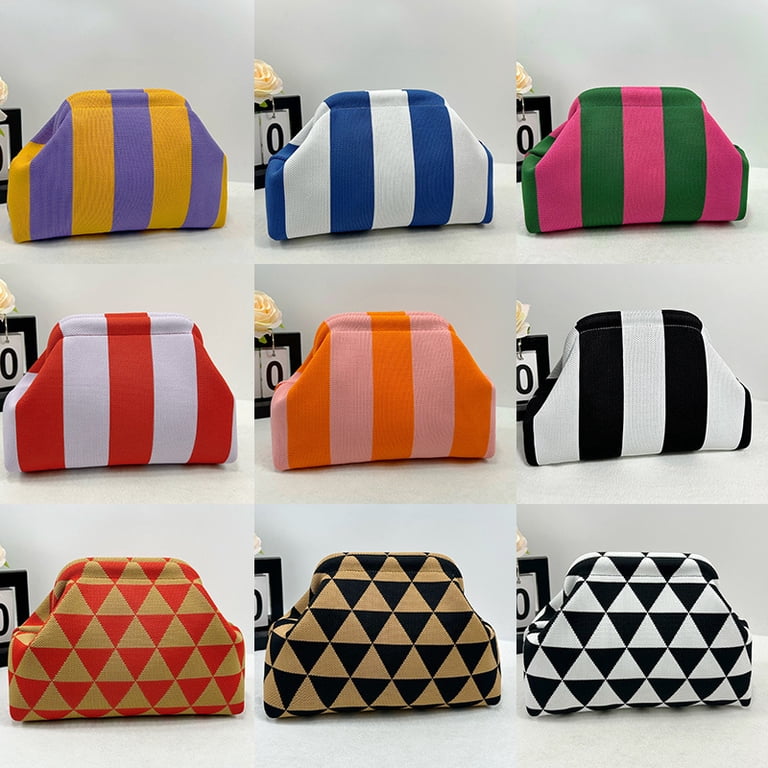 Clutch Purses for Women 2025 Summer Beach Woven Crochet Bag 