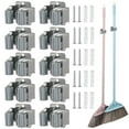 thumbnail image 1 of Soporte de pared para fregona y escoba Timcorr 10 paquetes de soportes de acero inoxidable, 1 of 7