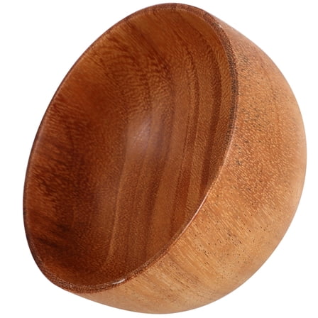 CTIRCHIU Wooden Deep Salad Bowl Brown - 1 Piece Large Serving Bowl for Fresh Salads