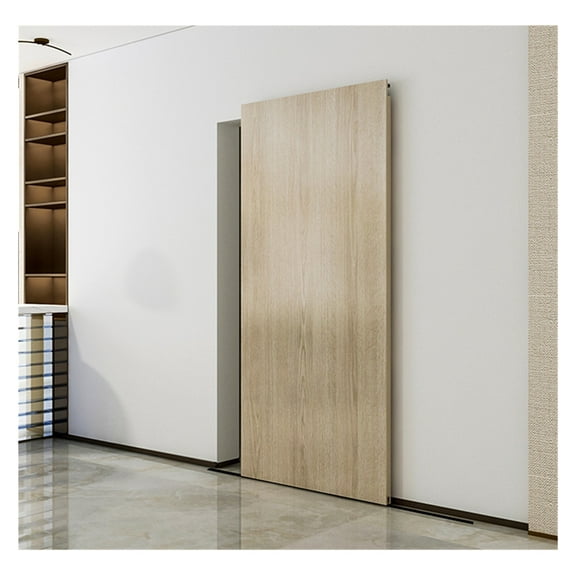 Concealed Sliding Barn Door Hardware Soft Closing Interior Wall Mount Hidden Track Rolling Kit,No Door ,Easy to Install