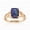 Rose Gold, variant on Gold Vermeil Alexandrite Ring, Lab-Created Emerald Cut, Valentine’s Day Jewelry, Engagement or Anniversary Ring Gold 10.5