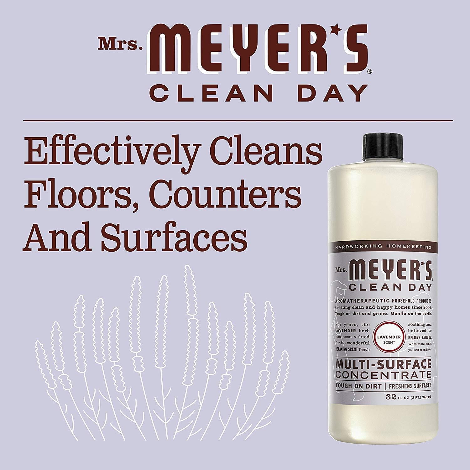 Mrs. Meyer's Clean Day Multi-Surface Concentrate All Purpose Cleaner, 946ml, Lavender, Removes stuck on dirt - 946ml