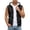 Black*, variant on RUTAYY Men's Sleeveless Zip Up Hoodie Drawstring with Pocket Solid Color Casual Vest Sweatshirt White