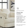 thumbnail image 6 of Signature Design by Ashley Tie-Breaker Ivory Swivel Glider Recliner, 6 of 15