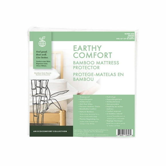 Protège-Matelas en Bambou Earthy Comfort –  Grand Lit