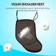 thumbnail image 5 of Violin Shoulder Rest Violin Velvet Shoulder Pad Violin Chin Rest Cover Protector For 4/4-4/3 Violin, 5 of 5