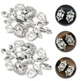 thumbnail image 4 of Chic Pearl and Rhinestones Shoe Clips for Decor Silver ABS Material One Pair, 4 of 8