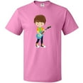 thumbnail image 3 of Inktastic Rock Boy, Brown Hair, Boy Playing Guitar In Band T-Shirt, 3 of 5