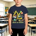 thumbnail image 2 of XAOFW Boys Back To School T Shirts Casual Cartoon Prints Short Sleeve Tee Loose Fit Round Neck First Day Of School Shirt Stylish Top 3-4 Years, 2 of 4